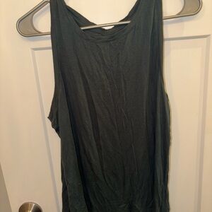 Halogen Black Scoop Neck Tank Top